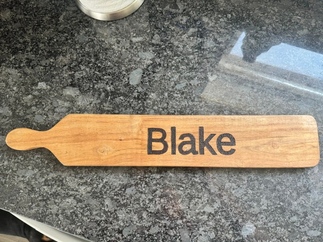 Custom wood-burned cutting boards