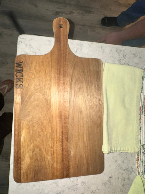 Custom wood-burned cutting boards